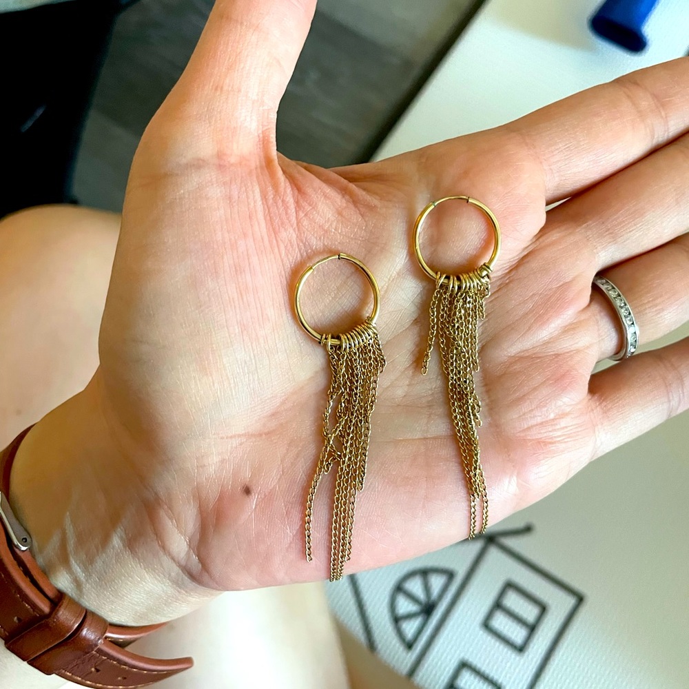 Gold fill earrings